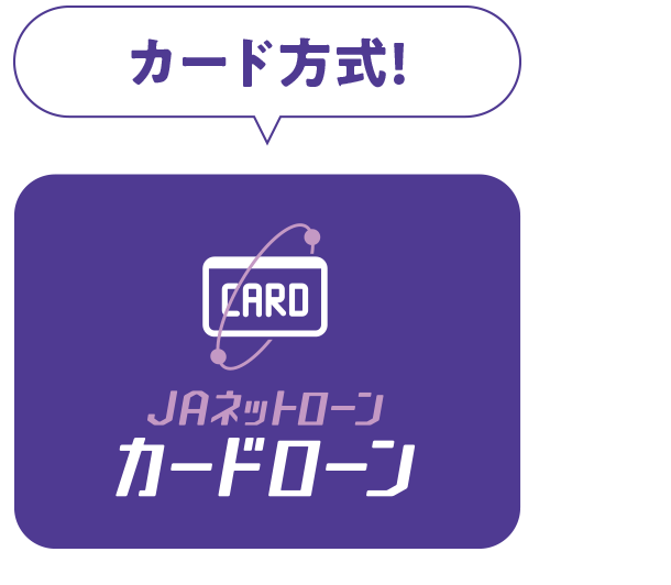 カード方式|JAネットローン|カードローン